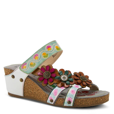 Spring Step L'Artiste Women's Delight Ankle Strap Shoe White Multi EU 36 / US 5.5-6