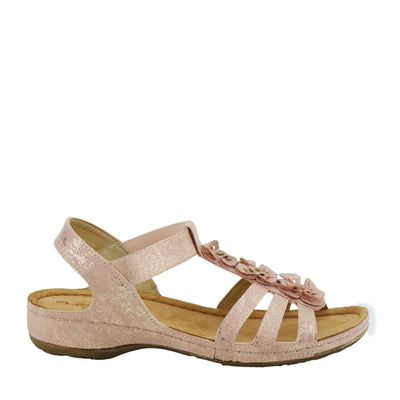 Flexus Women's ADEDE Sandal, Champagne, 8.5