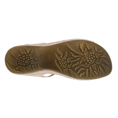 Flexus Women's ADEDE Sandal, Champagne, 8.5