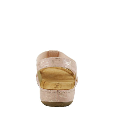 Flexus Women's ADEDE Sandal, Champagne, 8.5