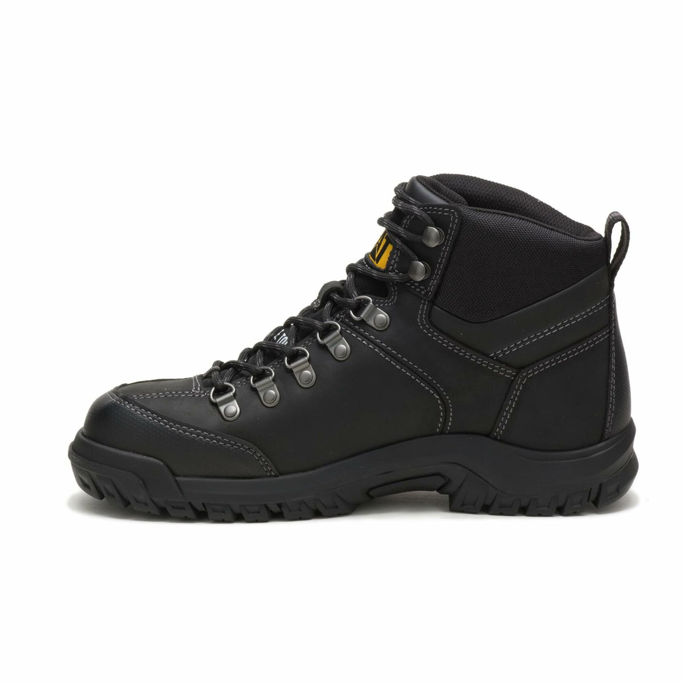Cat Footwear Men's Threshold Waterproof Steel Toe Work Boot, Black, 6