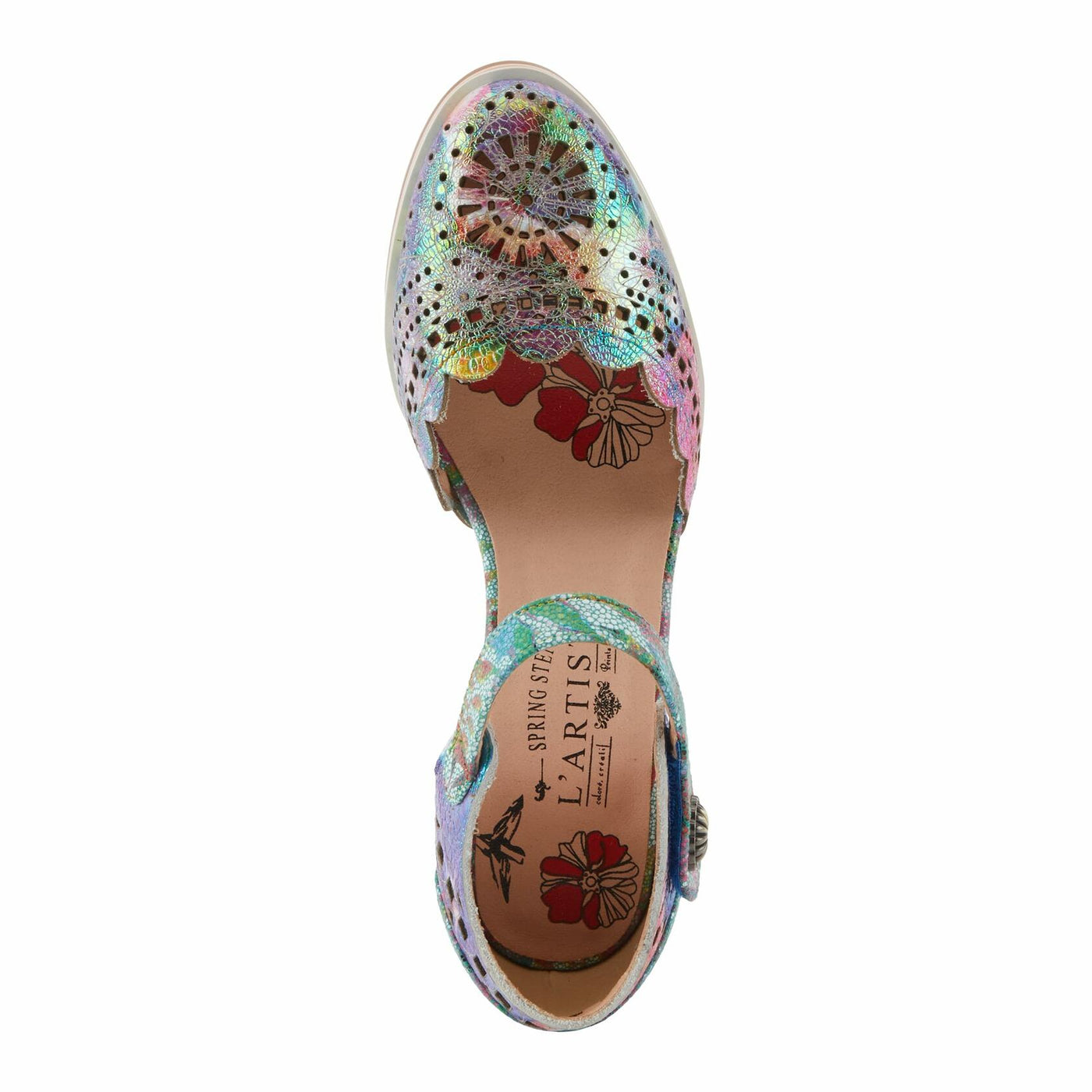 L'Artiste by Spring Step Women's Luxe Pump, Rainbow, 9