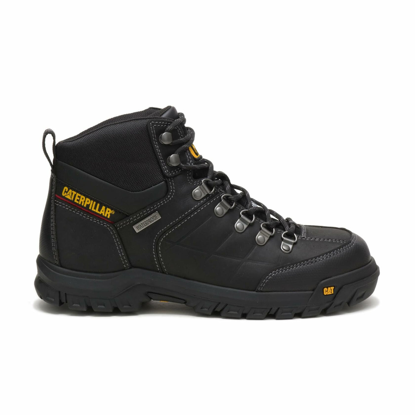 Cat Footwear Men's Threshold Waterproof Steel Toe Work Boot, Black, 6