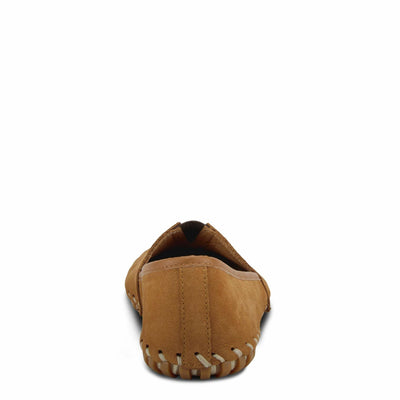 Spring Step Kathaleta Shoes for Women - Ladies Slip-On Shoes with Rubber Outsole - Comfortable Leather Shoes for Womens - Camel EU 40 / US 9