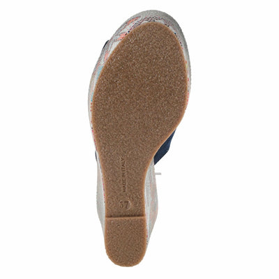 Spring Step Women's Laylani Slide Sandal Blue Suede EU 38 / US 7.5-8