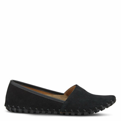Spring Step Kathaleta Shoes for Women - Ladies Slip-On Shoes with Rubber Outsole - Comfortable Leather Shoes for Womens - Black EU 41 / US 9.5-10
