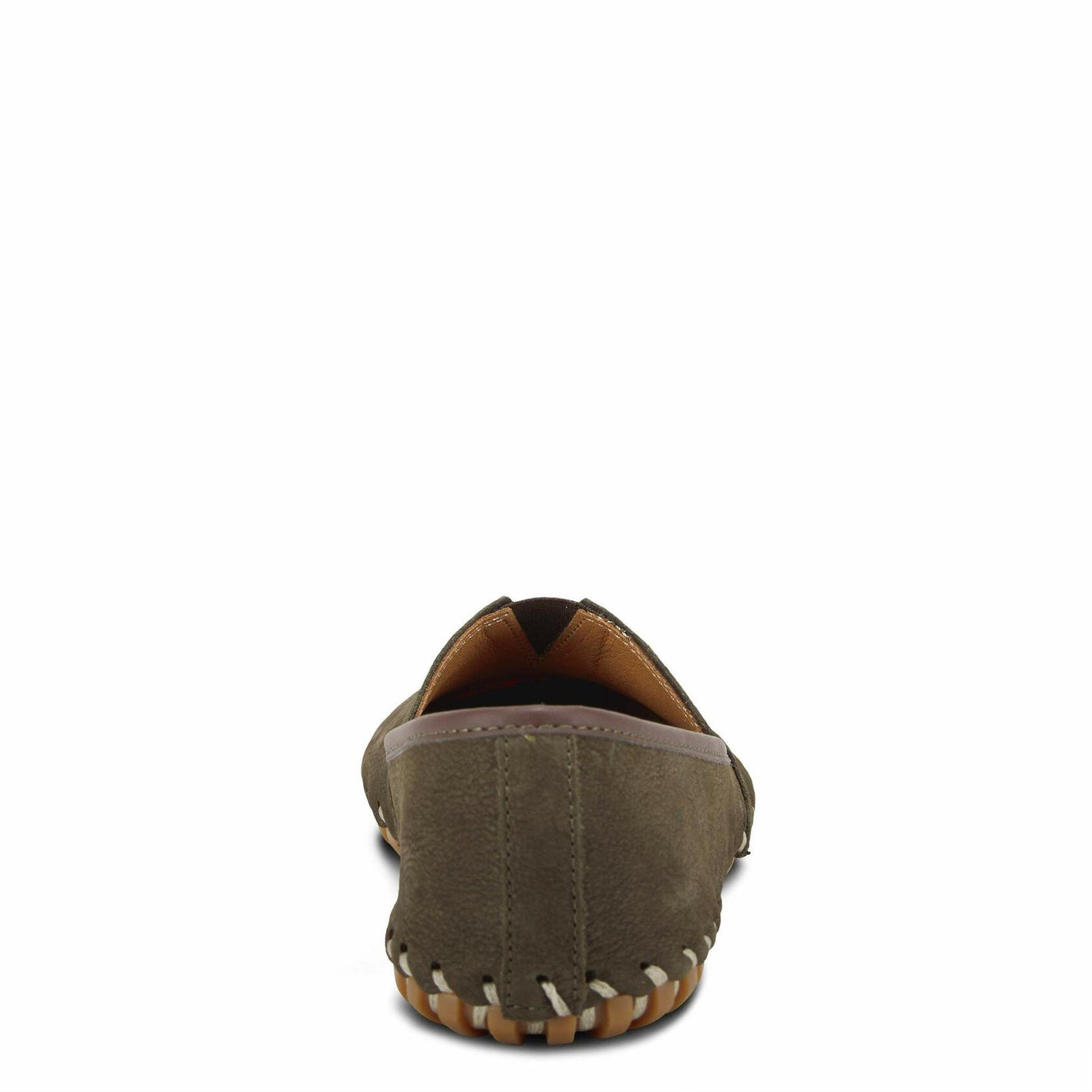 Spring Step Kathaleta Shoes for Women - Ladies Slip-On Shoes with Rubber Outsole - Comfortable Leather Shoes for Womens - Dark Olive EU 36 / US 5.5-6