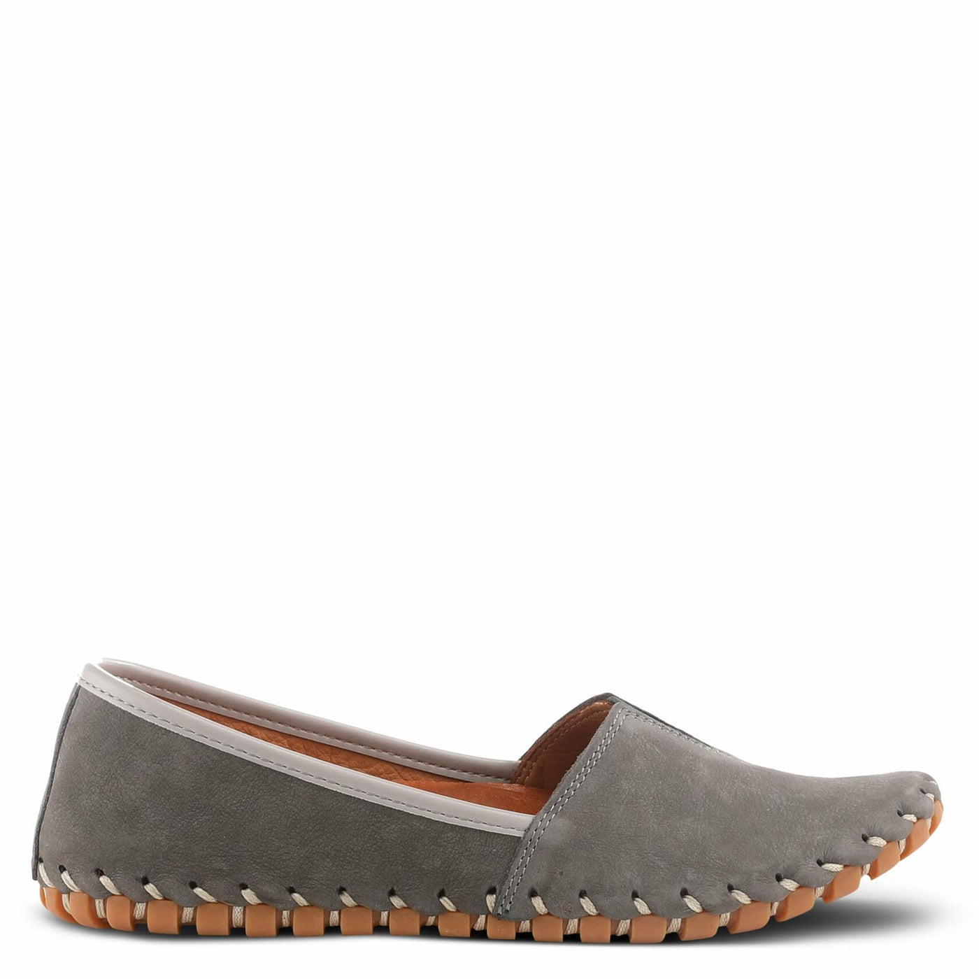 Spring Step Kathaleta-Croco Shoes for Women - Ladies Leather Booties with Rubber Outsole - Comfortable Slip-On Flat Shoes for Womens