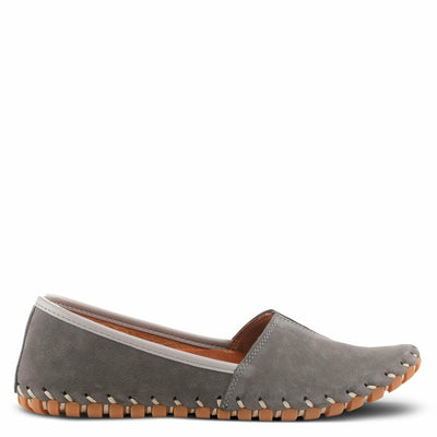 Spring Step Kathaleta-Croco Shoes for Women - Ladies Leather Booties with Rubber Outsole - Comfortable Slip-On Flat Shoes for Womens
