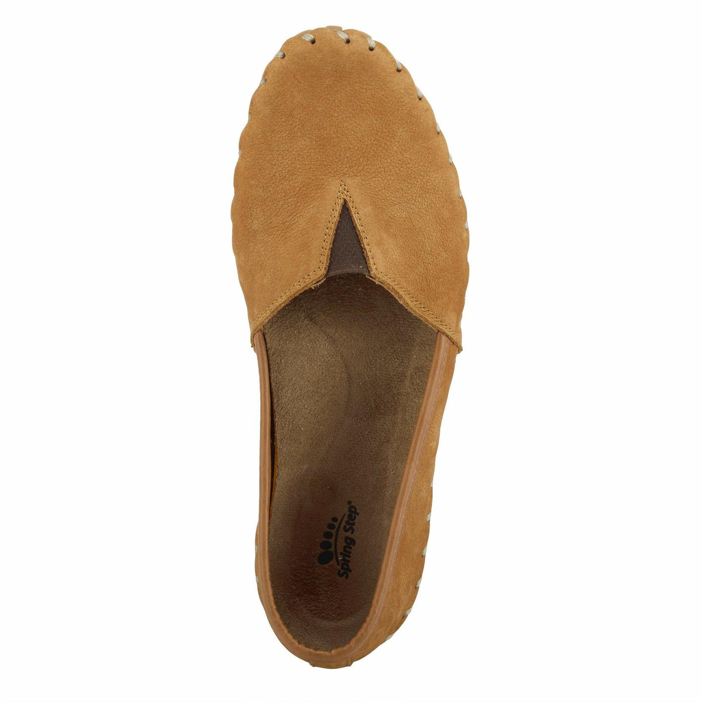 Spring Step Kathaleta Shoes for Women - Ladies Slip-On Shoes with Rubber Outsole - Comfortable Leather Shoes for Womens - Camel EU 40 / US 9