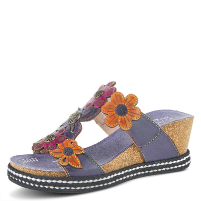 Spring Step L'Artiste Women's Damour Sandals Navy Multi EU 39 / US 8.5