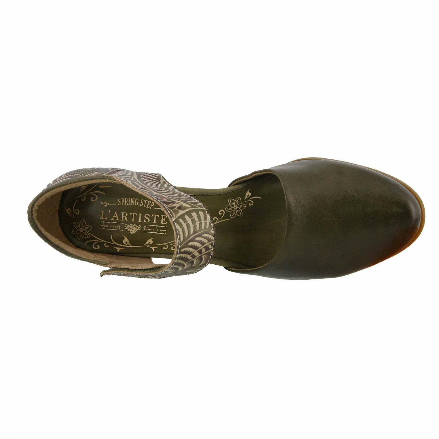 L'Artiste by Spring Step Women's Toolie Pump, Olive Green, 8.5