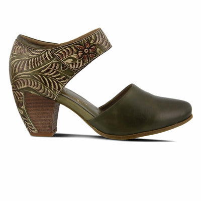 L'Artiste by Spring Step Women's Toolie Pump, Olive Green, 8.5
