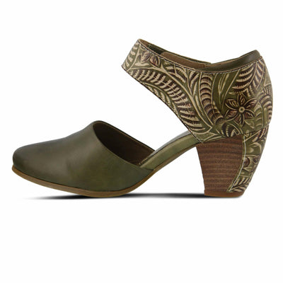 L'Artiste by Spring Step Women's Toolie Pump, Olive Green, 8.5