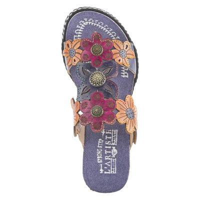 Spring Step L'Artiste Women's Damour Sandals Navy Multi EU 39 / US 8.5