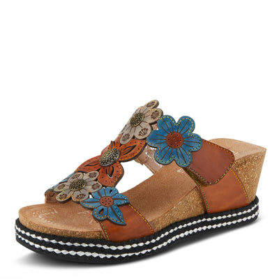 Spring Step L'Artiste Women's Damour Sandals White Multi EU 37 / US 6.5-7
