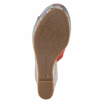 Spring Step Women's Laylani Slide Sandal Coral Suede EU 35 / US 5