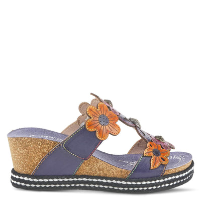 Spring Step L'Artiste Women's Damour Sandals Navy Multi EU 39 / US 8.5