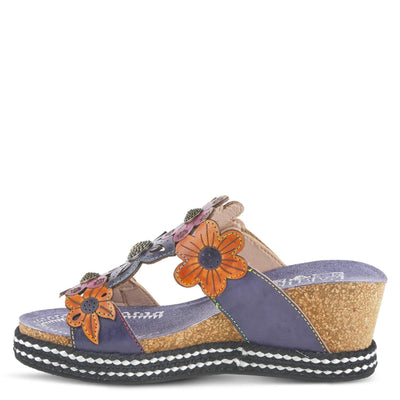Spring Step L'Artiste Women's Damour Sandals Navy Multi EU 39 / US 8.5