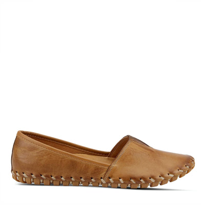 Spring Step Kathaleta Shoes for Women - Ladies Slip-On Shoes with Rubber Outsole - Comfortable Leather Shoes for Womens - Brown EU 40 / US 9