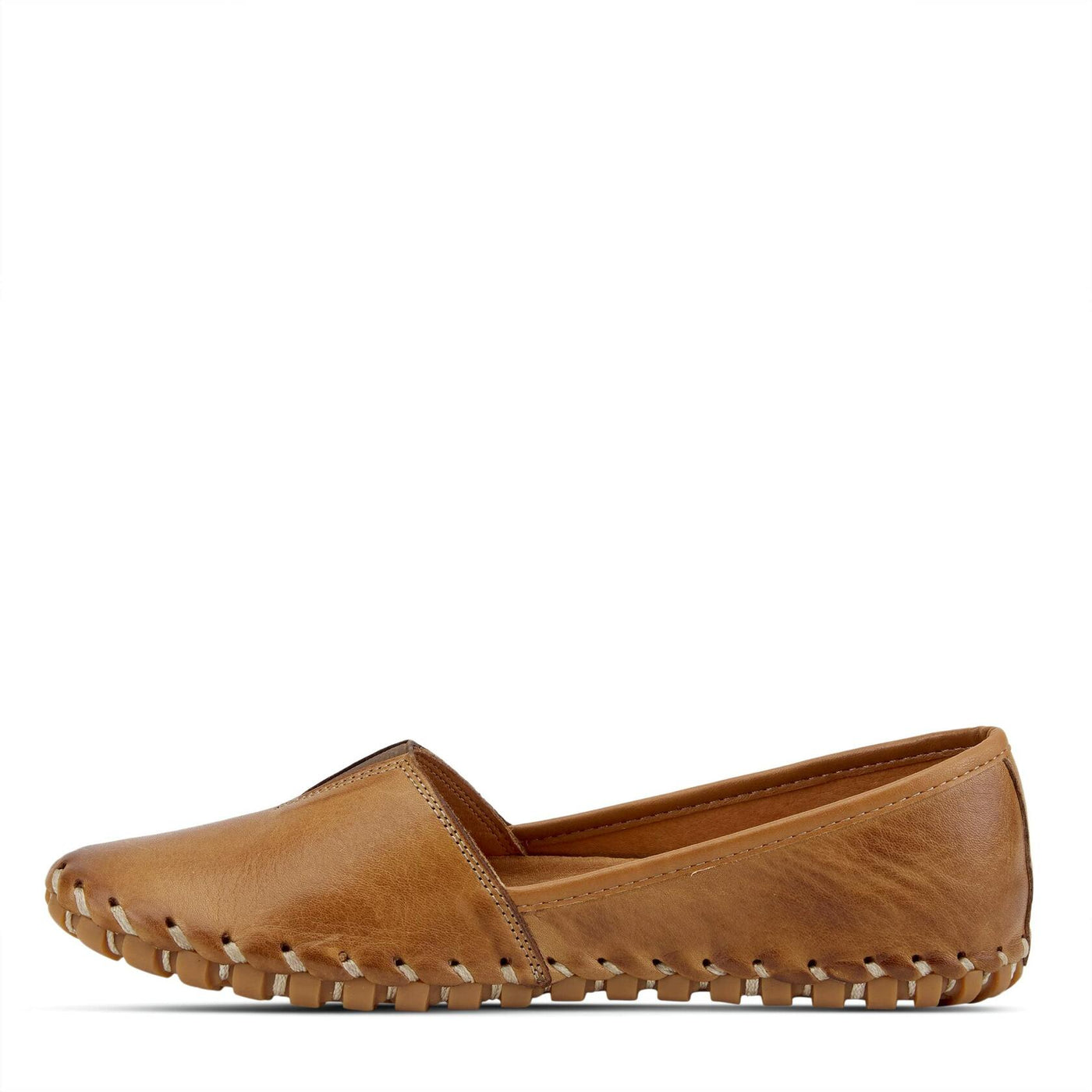 Spring Step Kathaleta Shoes for Women - Ladies Slip-On Shoes with Rubber Outsole - Comfortable Leather Shoes for Womens - Brown EU 40 / US 9