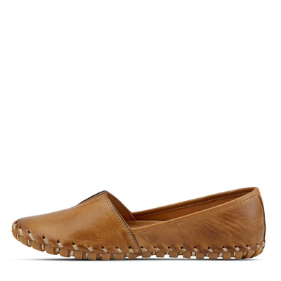 Spring Step Kathaleta Shoes for Women - Ladies Slip-On Shoes with Rubber Outsole - Comfortable Leather Shoes for Womens - Brown EU 40 / US 9