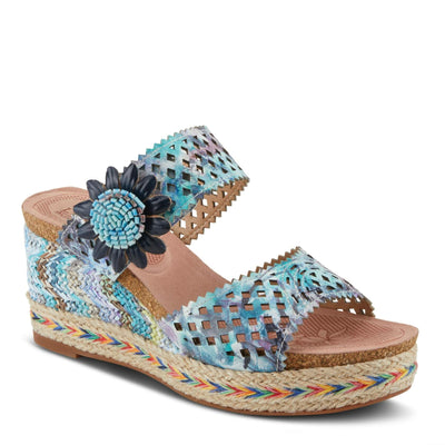 L'Artiste by Spring Step Evesgarden Blue Multi EU 38 (US Women's 7.5-8) M