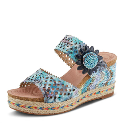 L'Artiste by Spring Step Evesgarden Blue Multi EU 38 (US Women's 7.5-8) M