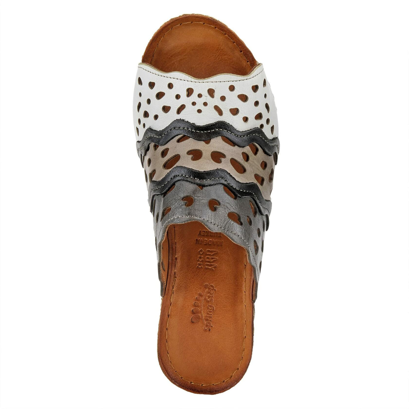 Spring Step Women's Footy Shoes, Grey Multi, 8.5