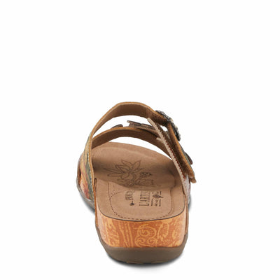 L'Artiste by Spring Step Women's Caelana Sandal, Brown Multi, 5