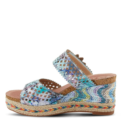 L'Artiste by Spring Step Evesgarden Blue Multi EU 38 (US Women's 7.5-8) M
