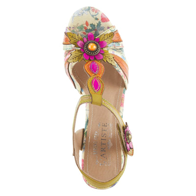 L'Artiste by Spring Step Fabuloso Yellow Multi EU 37 (US Women's 6.5-7) M
