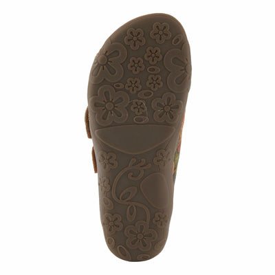 L'Artiste by Spring Step Women's Caelana Sandal, Brown Multi, 5