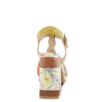 L'Artiste by Spring Step Fabuloso Yellow Multi EU 37 (US Women's 6.5-7) M