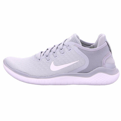 Nike Free Rn 2018 Sz 5.5 Womens Running Wolf Grey/White-White-Volt Shoes