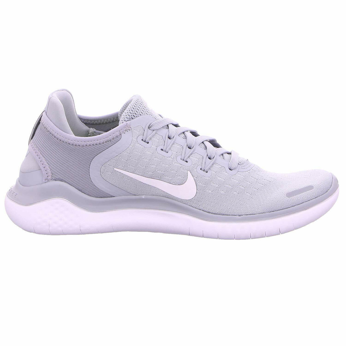 Nike Free Rn 2018 Sz 5.5 Womens Running Wolf Grey/White-White-Volt Shoes
