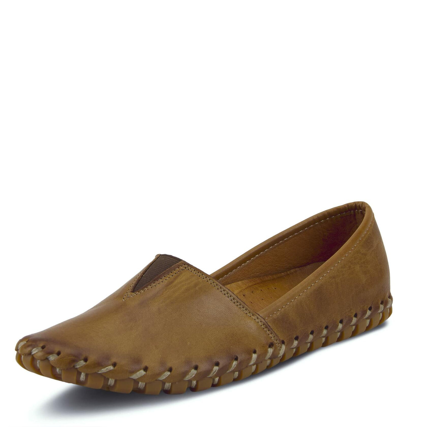 Spring Step Kathaleta Shoes for Women - Ladies Slip-On Shoes with Rubber Outsole - Comfortable Leather Shoes for Womens - Brown EU 43 / US 11.5-12