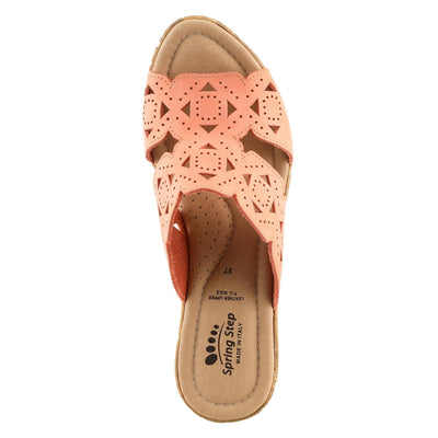 Spring Step Women's Flamyo Sandal, Peach, 5.5-6