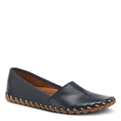 Spring Step Kathaleta Shoes for Women - Ladies Slip-On Shoes with Rubber Outsole - Comfortable Leather Shoes for Womens - Navy EU 43 / US 11.5-12