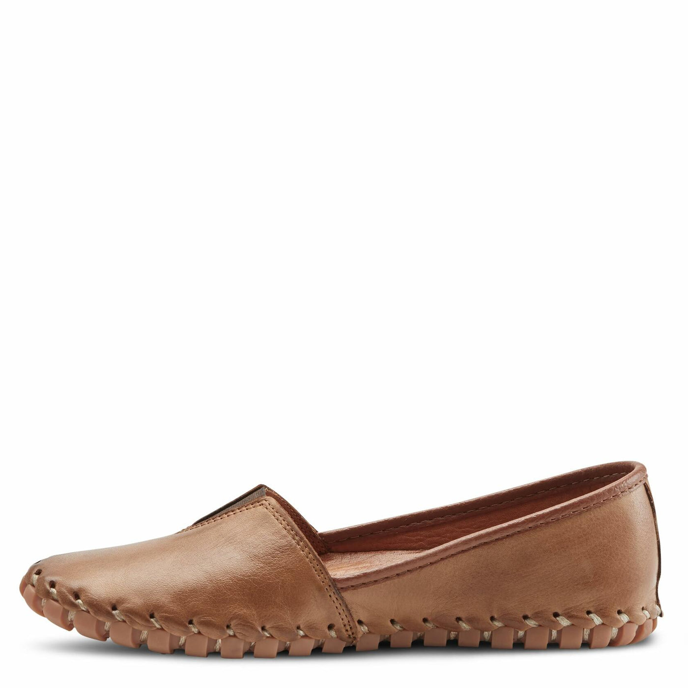 Spring Step Kathaleta Shoes for Women - Ladies Slip-On Shoes with Rubber Outsole - Comfortable Leather Shoes for Womens - Brown EU 43 / US 11.5-12