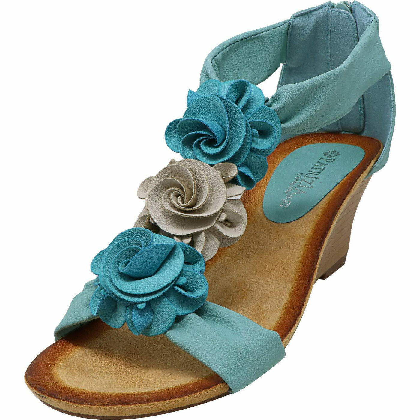 PATRIZIA Women's Harlequin Multi Slipper, Aqua, 8.5