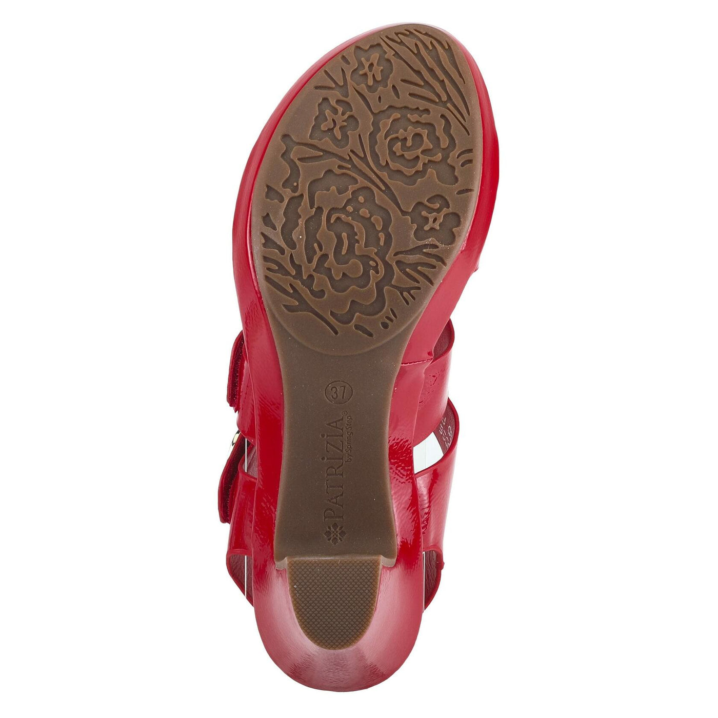 PATRIZIA Spring Step Triodee Sandals for Women - Ladies Casual Platform Sandal with Adjustable Straps- Slip-On Womens Sandals for Formal Event, Outdoor Party - Red EU 37 M/US 6.5-7