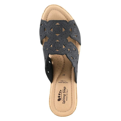 Spring Step Women's Flamyo Sandal, Black Nubuck, 9.5-10