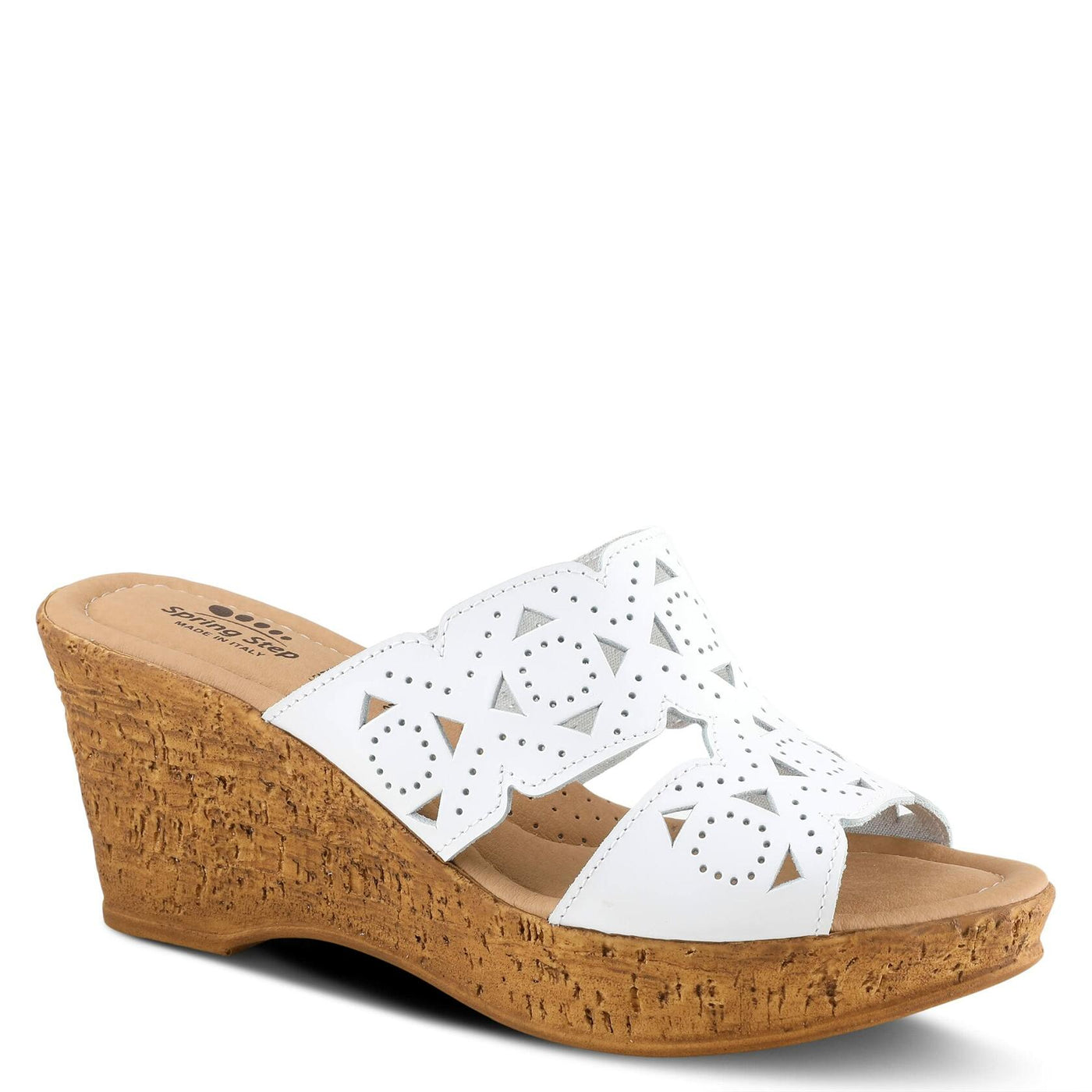Spring Step Women's Flamyo Slide Sandal White EU 42 / US 10.5-11