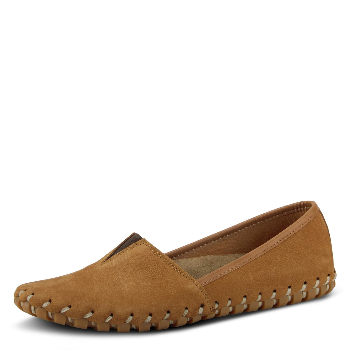 Spring Step Kathaleta-Croco Shoes for Women - Ladies Leather Booties with Rubber Outsole - Comfortable Slip-On Flat Shoes for Womens