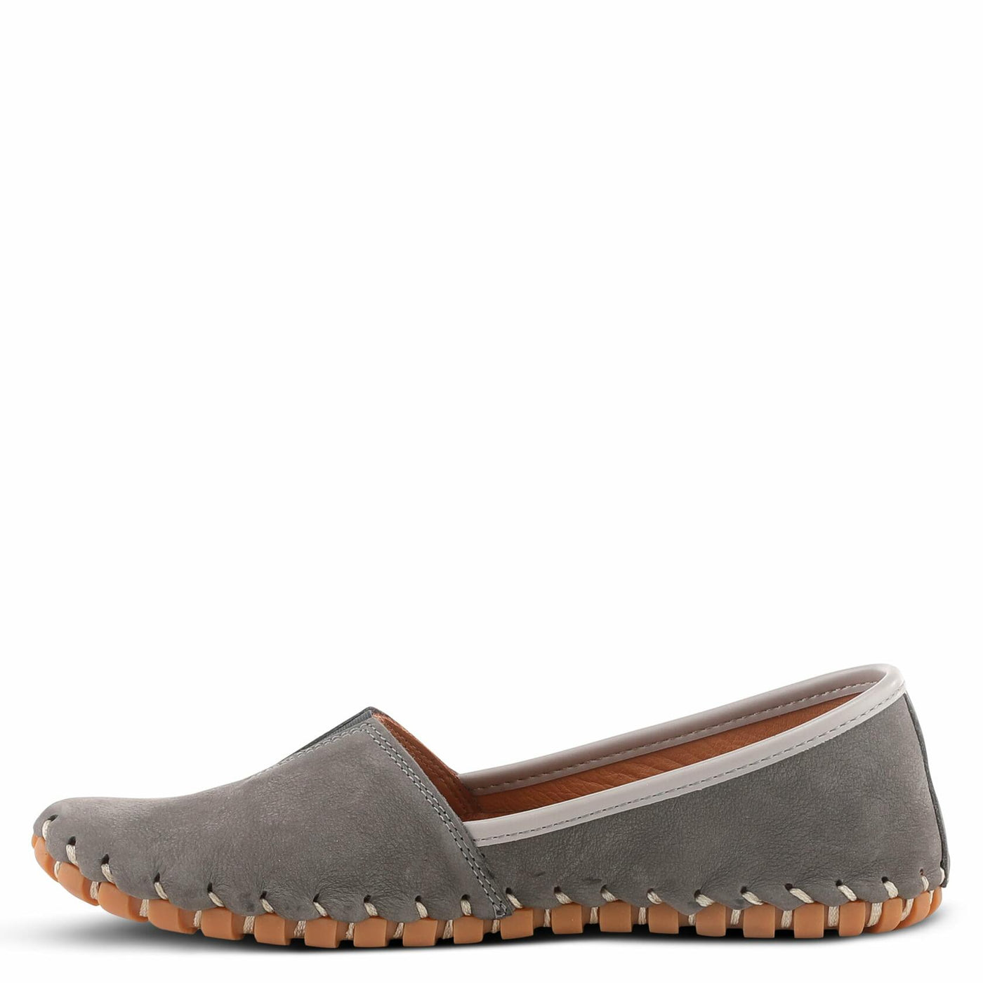 Spring Step Kathaleta-Croco Shoes for Women - Ladies Leather Booties with Rubber Outsole - Comfortable Slip-On Flat Shoes for Womens