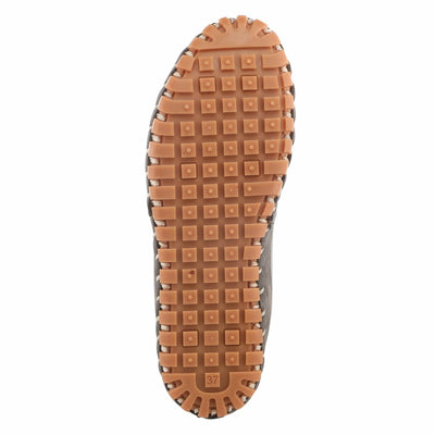 Spring Step Kathaleta-Croco Shoes for Women - Ladies Leather Booties with Rubber Outsole - Comfortable Slip-On Flat Shoes for Womens