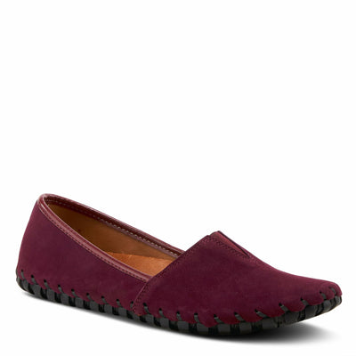 Spring Step Kathaleta Shoes for Women - Ladies Slip-On Shoes with Rubber Outsole - Comfortable Leather Shoes for Womens - Bordeaux EU 43 / US 11.5-12