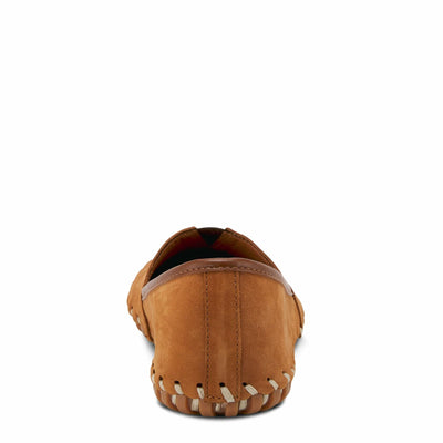 Spring Step Kathaleta-Croco Shoes for Women - Ladies Leather Booties with Rubber Outsole - Comfortable Slip-On Flat Shoes for Womens