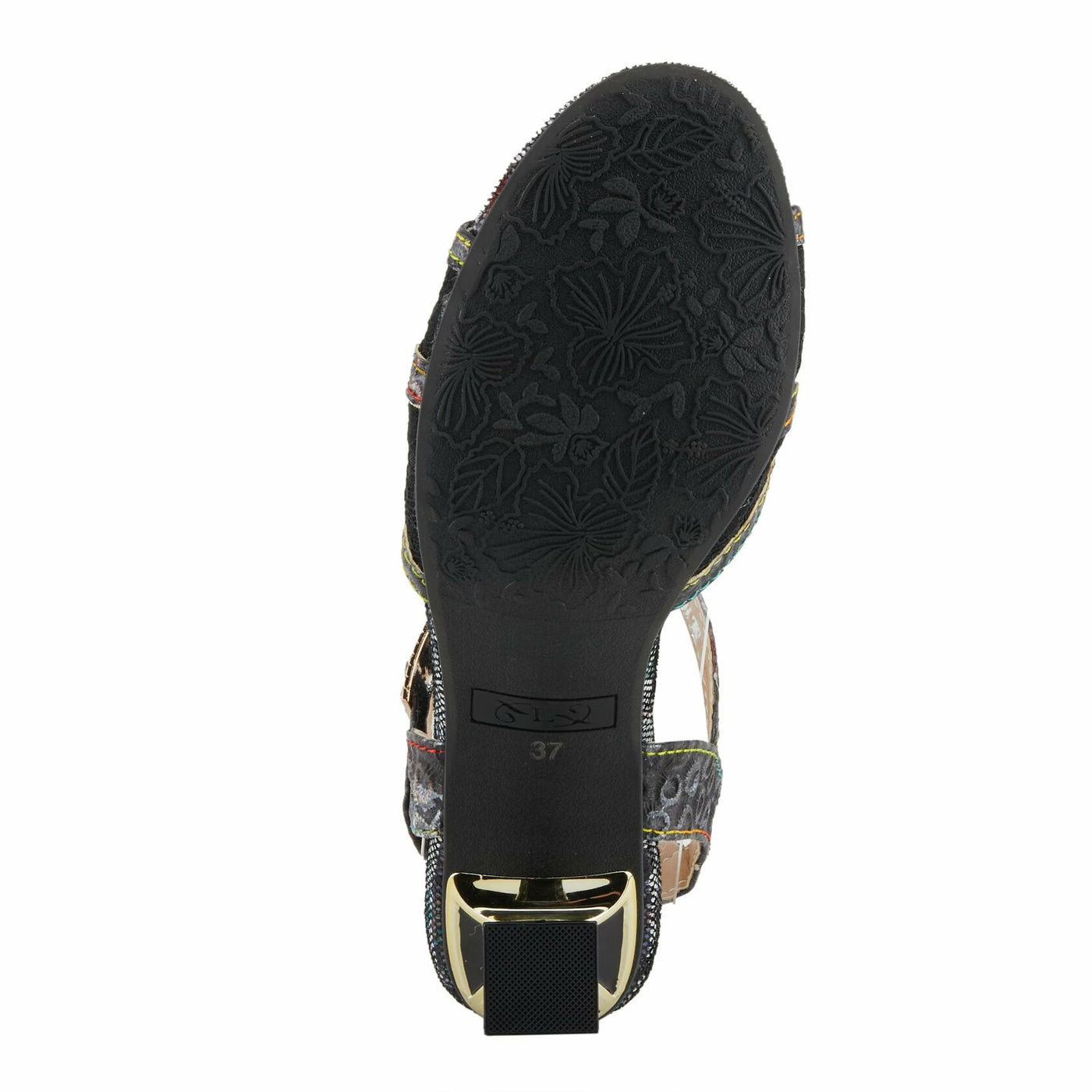 Spring Step L'Artiste Women's CHATEL Open-Toe Sandals - Classic Elegance with a Contemporary Twist Black Multi EU 35 / US 5